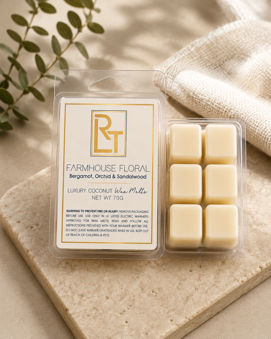 Farmhouse Floral Luxury Coconut Wax Melts
