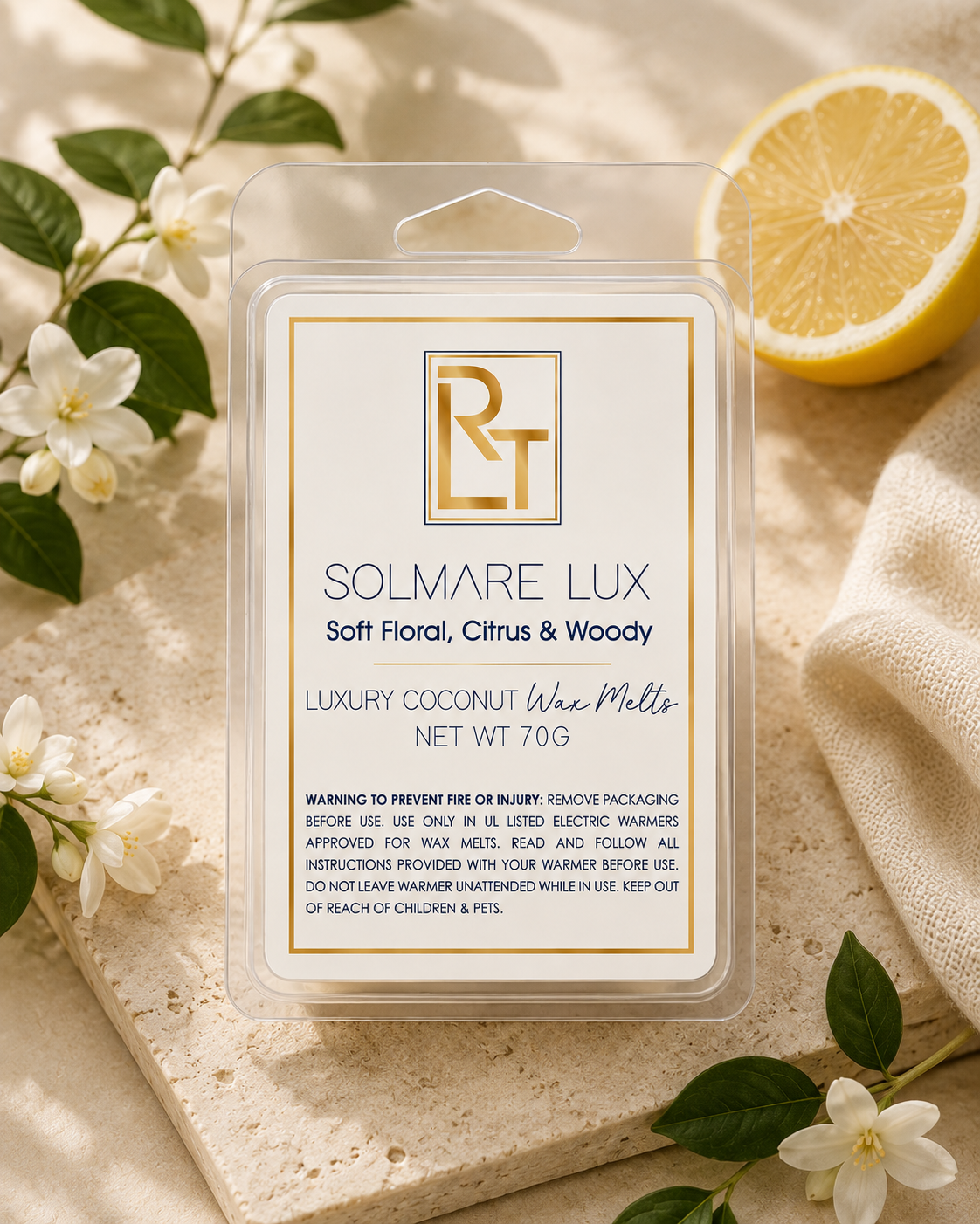 Solmare Lux Luxury Coconut Wax Melts