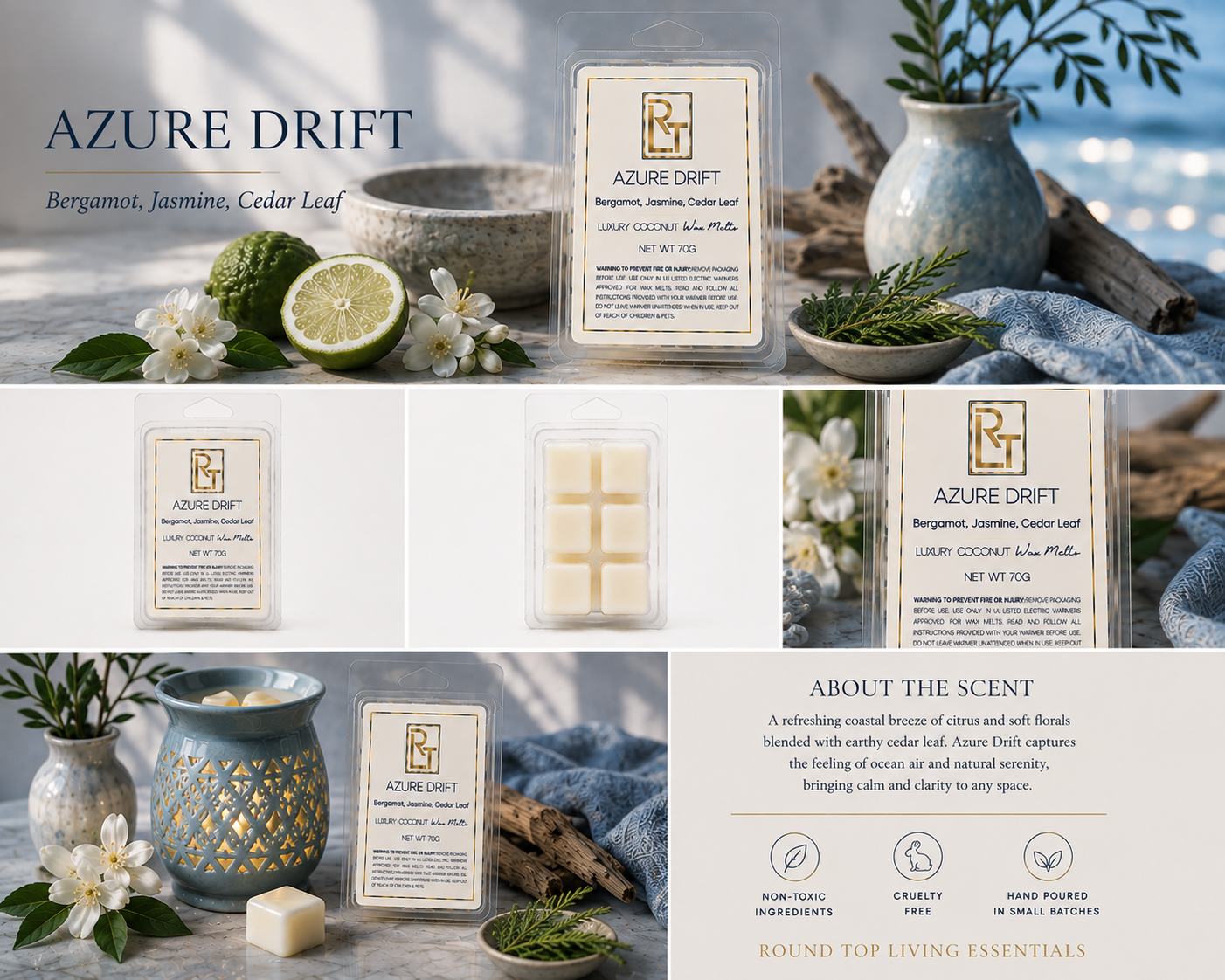 Azure Drift Luxury Coconut Wax Melts